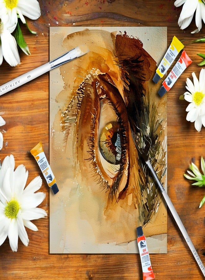 ArtRight Artists' Watercolor Paper A3 300 GSM - 80 Sheets of Handmade Rough Grain Water Colour Papers for Watercolour, Acrylic, Gouache, Ink & Mixed Media - Image 3